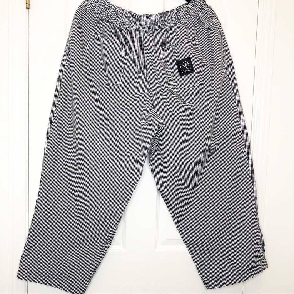 đ
şPREMIUM Uniforms Unisex Relaxed Chefâs Black and White Checkered Pant XL - Picture 3 of 8